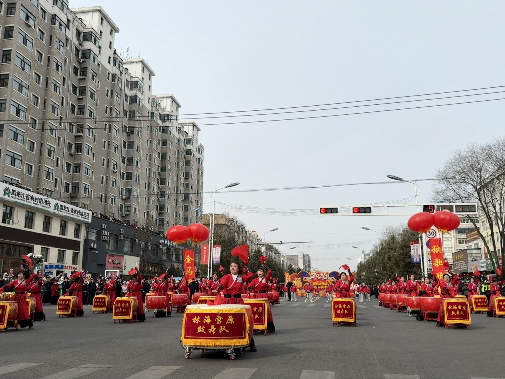 海林：民俗盛宴贺元宵秧歌欢腾启新程(图1)